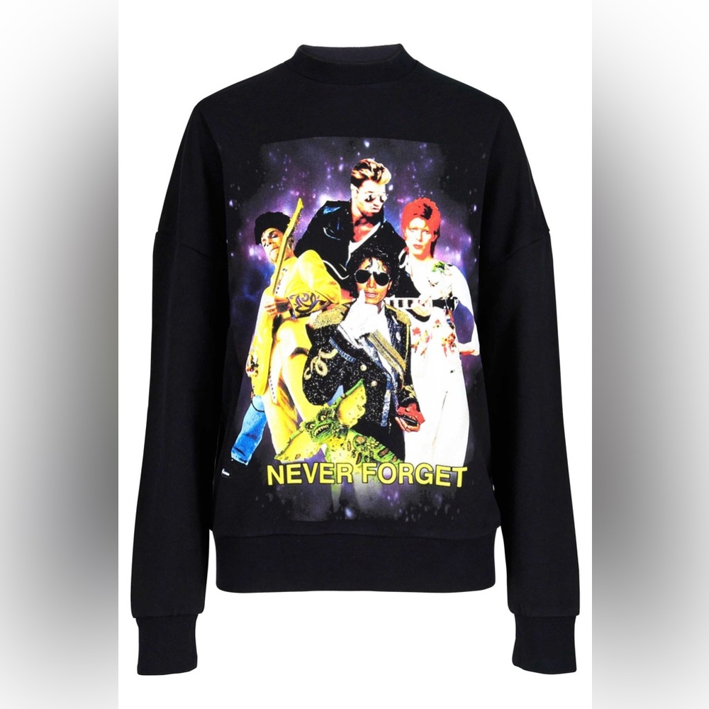 Filles A Papa Never Forget 80s Graphic Sweatshirt Size 1 Medium